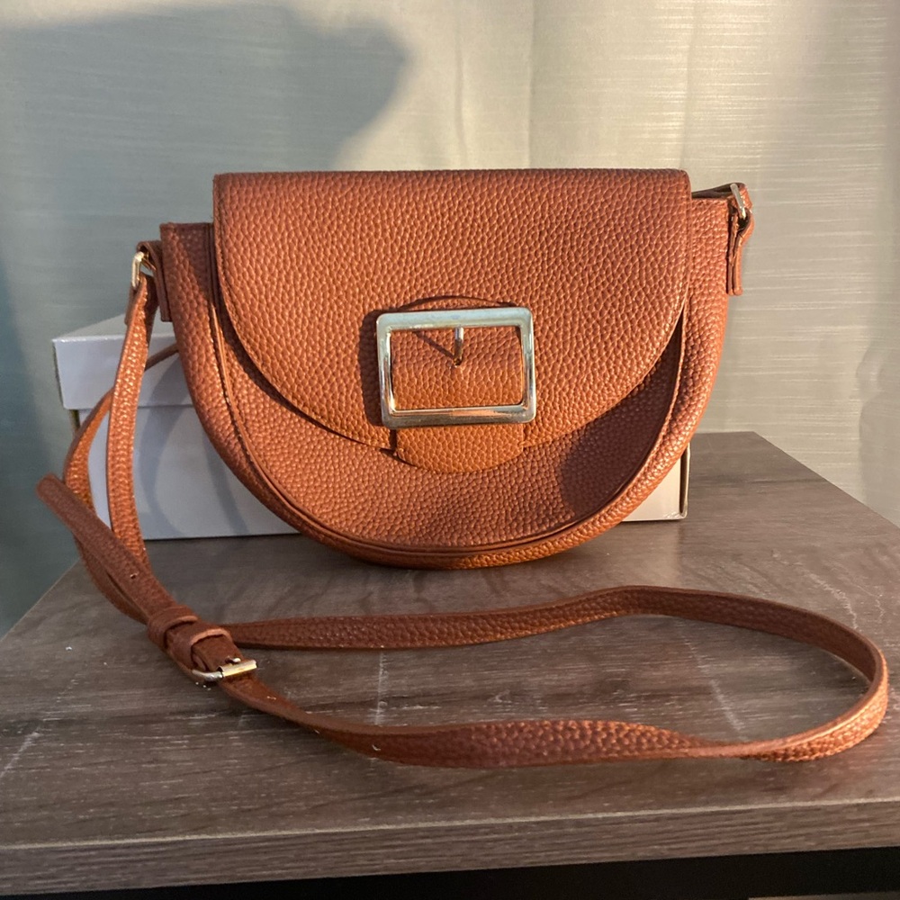 Target Brown Crossbody Bag with Adjustable Strap